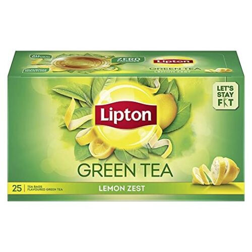 Lipton Green Tea - Lemon Zest : 25 Tea-Bags