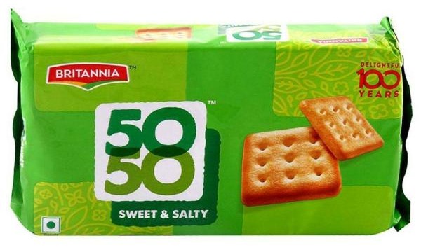 Britannia 50-50 Sweet & Salty Biscuits : 200 gms
