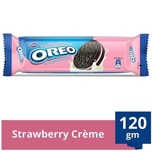 Cadbury Oreo Strawberry Creme Biscuits : 120 gms
