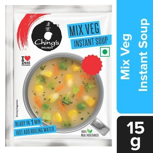 Ching'S Secret Mix Veg Instant Soup, 15 g Pouch