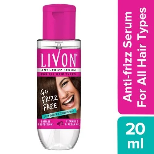 Livon Serum Anti-frizz Serum - For All Hair Types - 20 ML