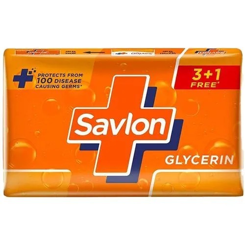 Savlon Glycerine Soap, 125 g (Buy 3 Get 1 Free)