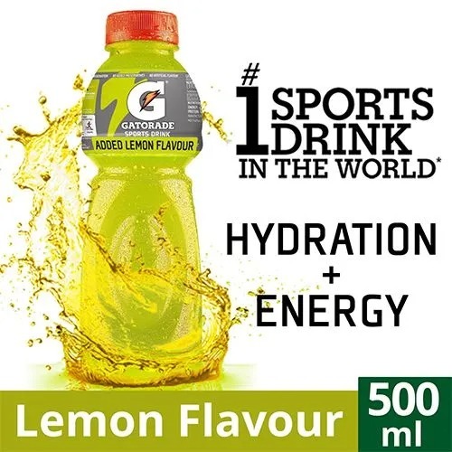 Gatorade Sports Drink - Lemon Flavour, 500 ml