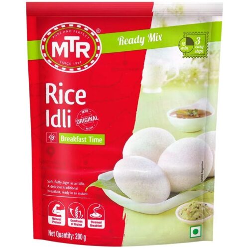 MTR Original Rice Idli Ready Mix, 200 g Pouch