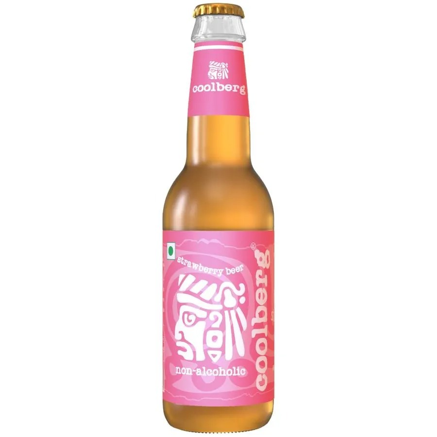 Coolberg Non Alcoholic Beer - Strawberry, 330 ml Bottle